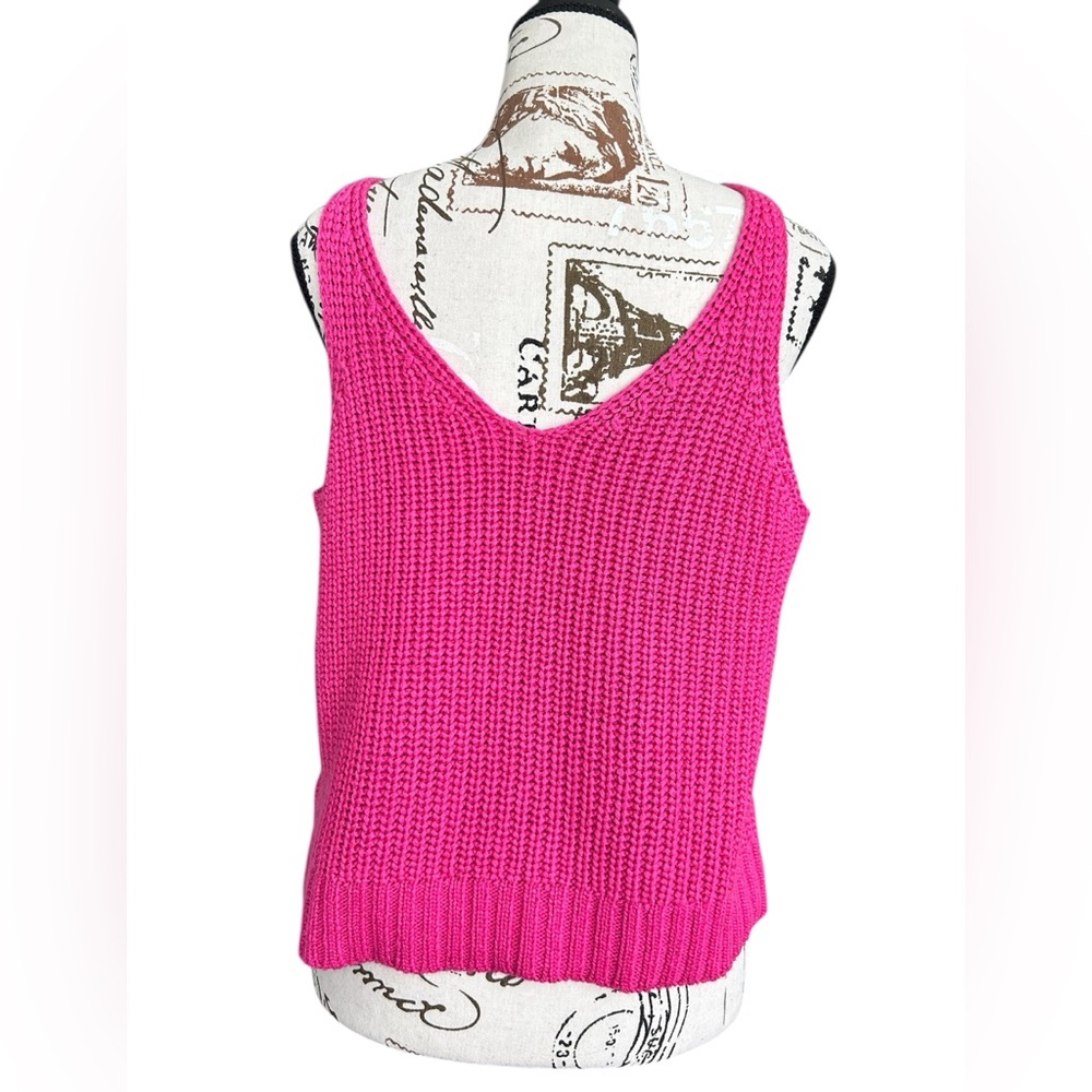 Gentle Fawn Hot Pink Chunky Knit Sweater Tank Size Large - Picture 7 of 7